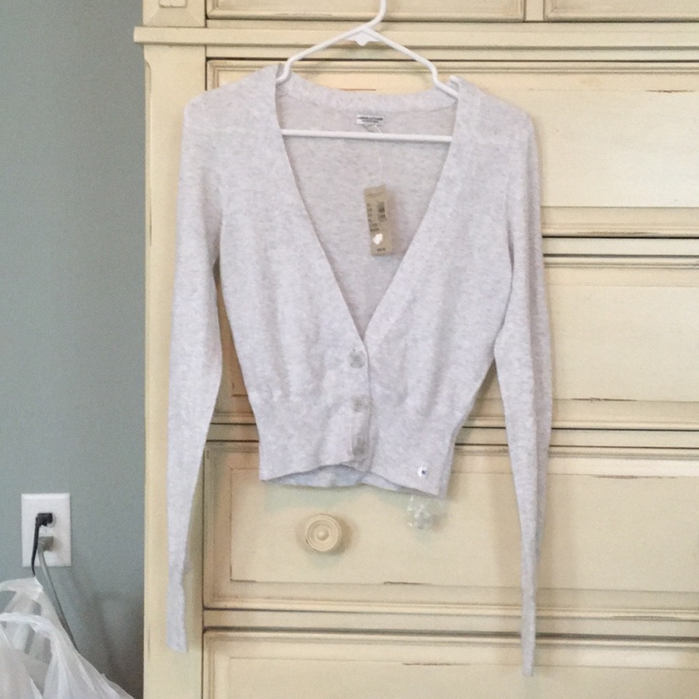 Light grey crop sweater
